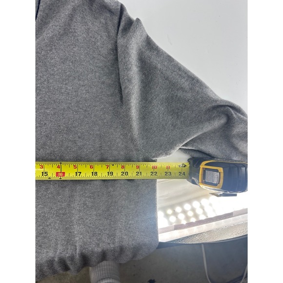 Brooks Brothers 346 Mens Gray/Navy Cotton Cashmere V Neck Cardigan Sweater XL - Picture 7 of 8